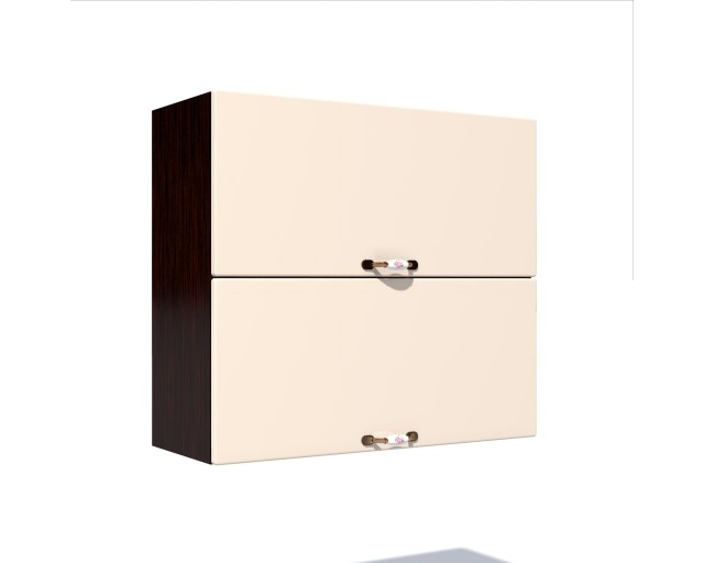 Corp superior 80 cu 2 usi orizontale Zebra MDF vanilie simplu